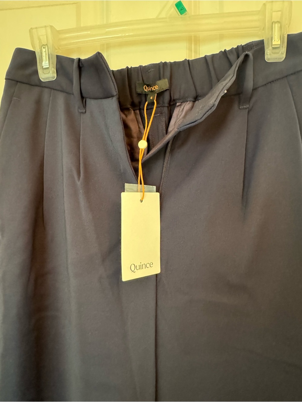 Quince Stretch Crepe Pleated Wide Leg Pants